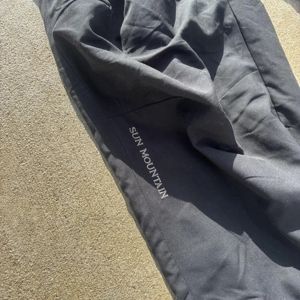 Sun Mountain Rain Pants Mens‎ XL Black GORE-TEX Elastic Waist Golf Waterproof